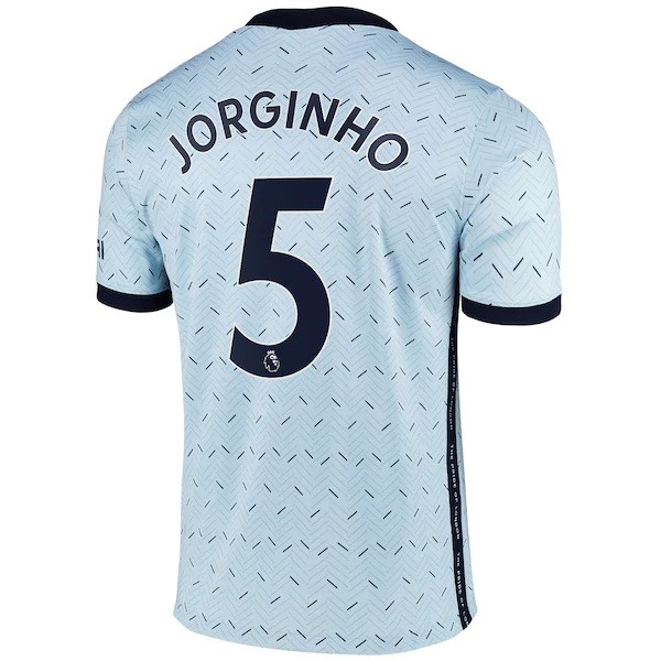 Maillot Football Chelsea NO.5 Jorginho Exterieur 2020-21 Bleu